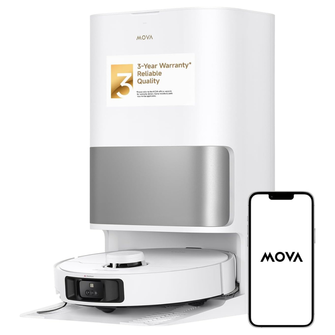 Mova P10 Pro Ultra Robot Vacuum And Mop With 13,000Pa Suction