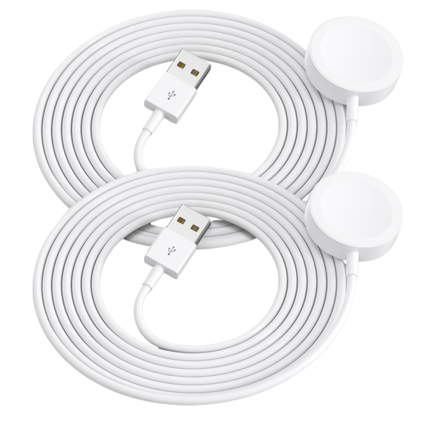 2-Pack 3.3ft USB Magnetic Wireless Fast Apple Watch Charger (Various)