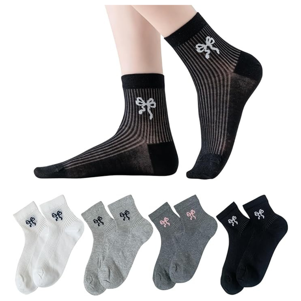 8-Pairs Women's Above Ankle Basic Socks