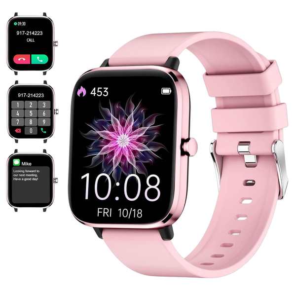 Women's 1.69" Touch Screen Fitness Tracker Smartwatch