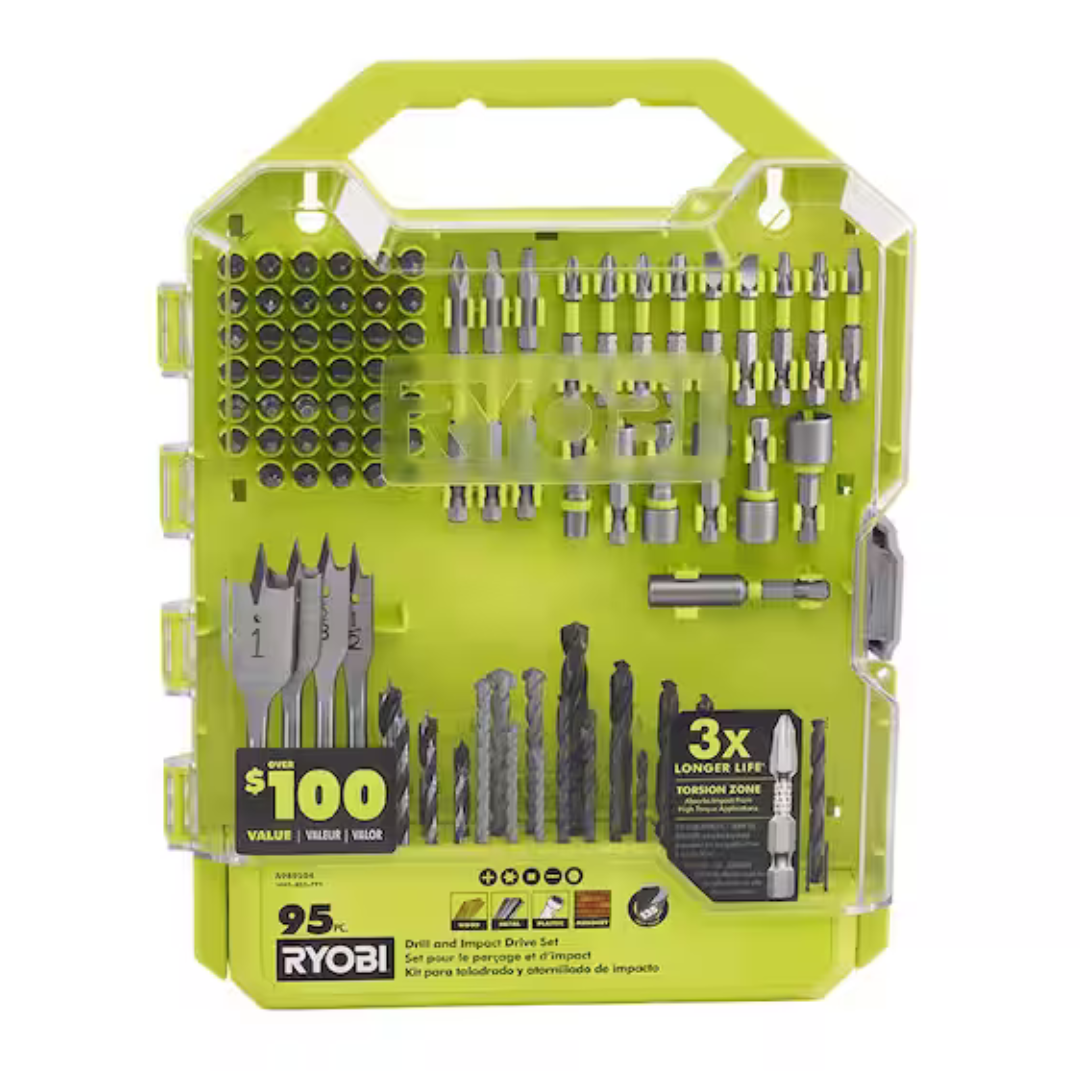 95-Piece RYOBI Drill & Impact Drive Kit