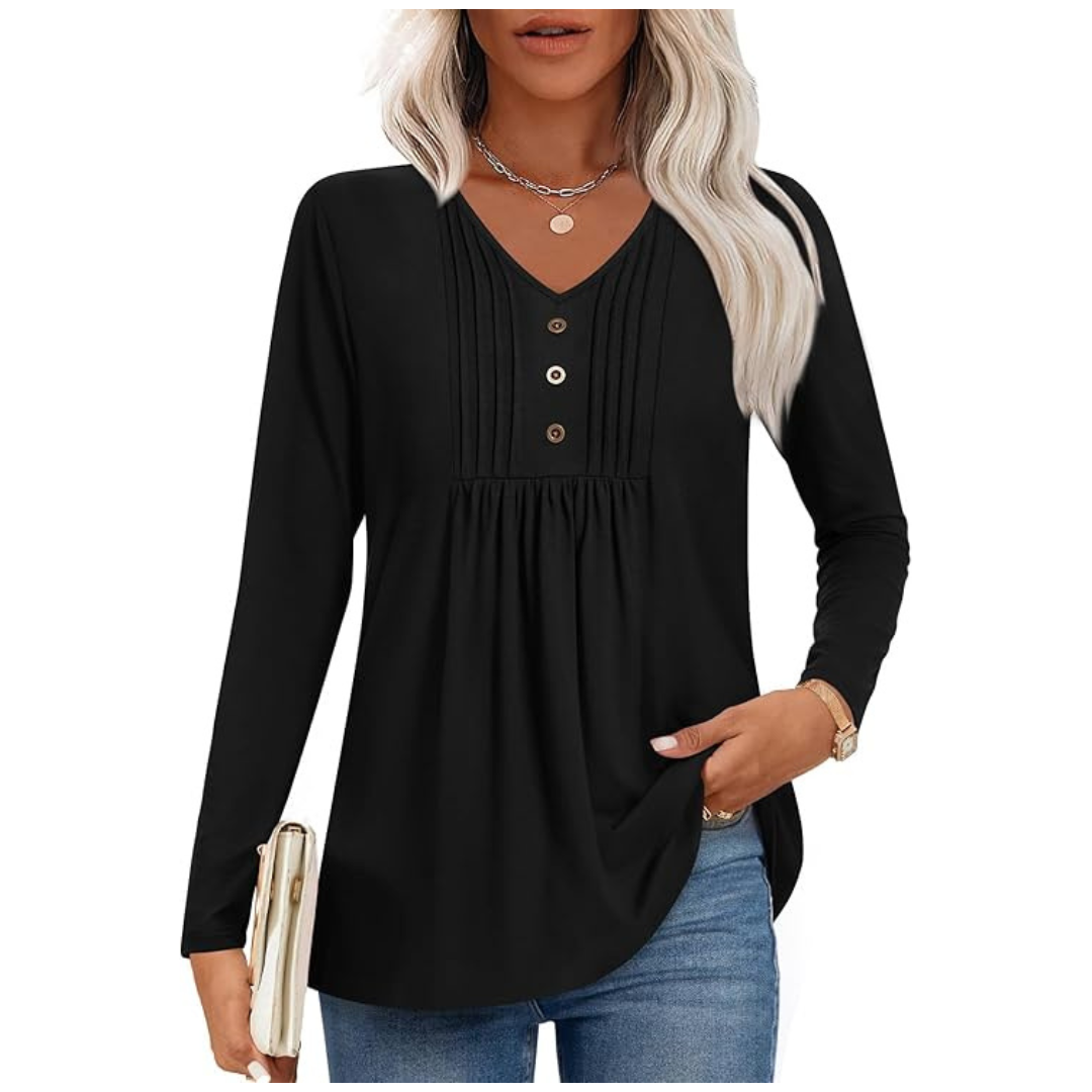 Women's Long Sleeve Tunic Tops