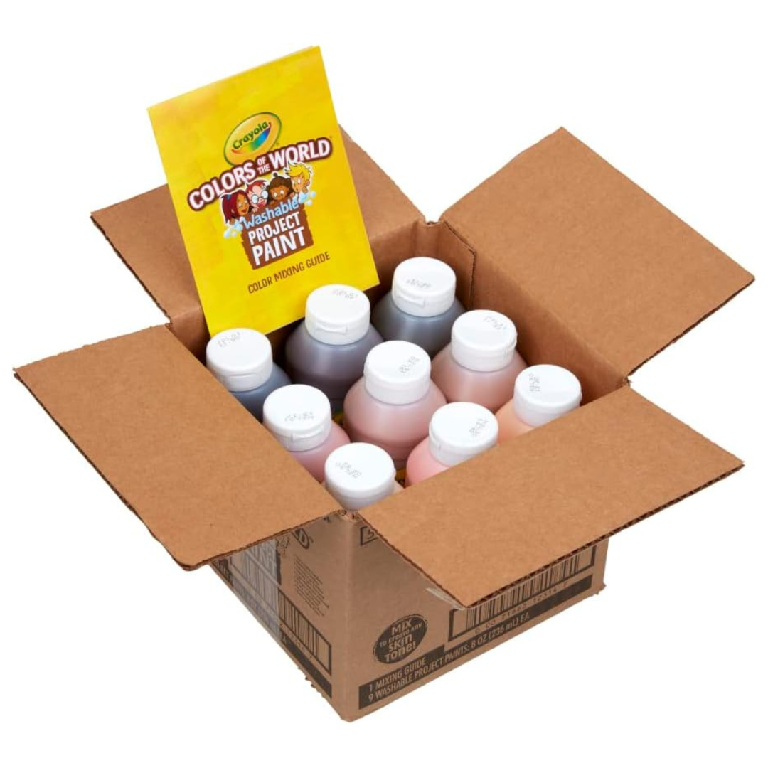 9-Count Crayola Colors Of The World Washable Paint