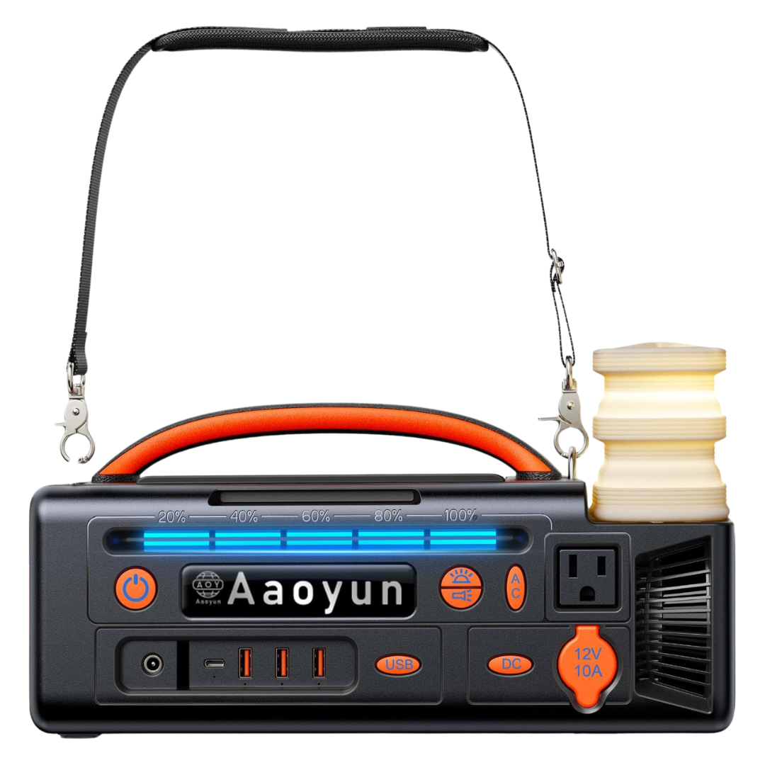 296Wh Solar Generator Portable Power Station With USB-C In/Output