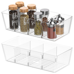8 BPA Free Clear Plastic Storage Bins With Handles