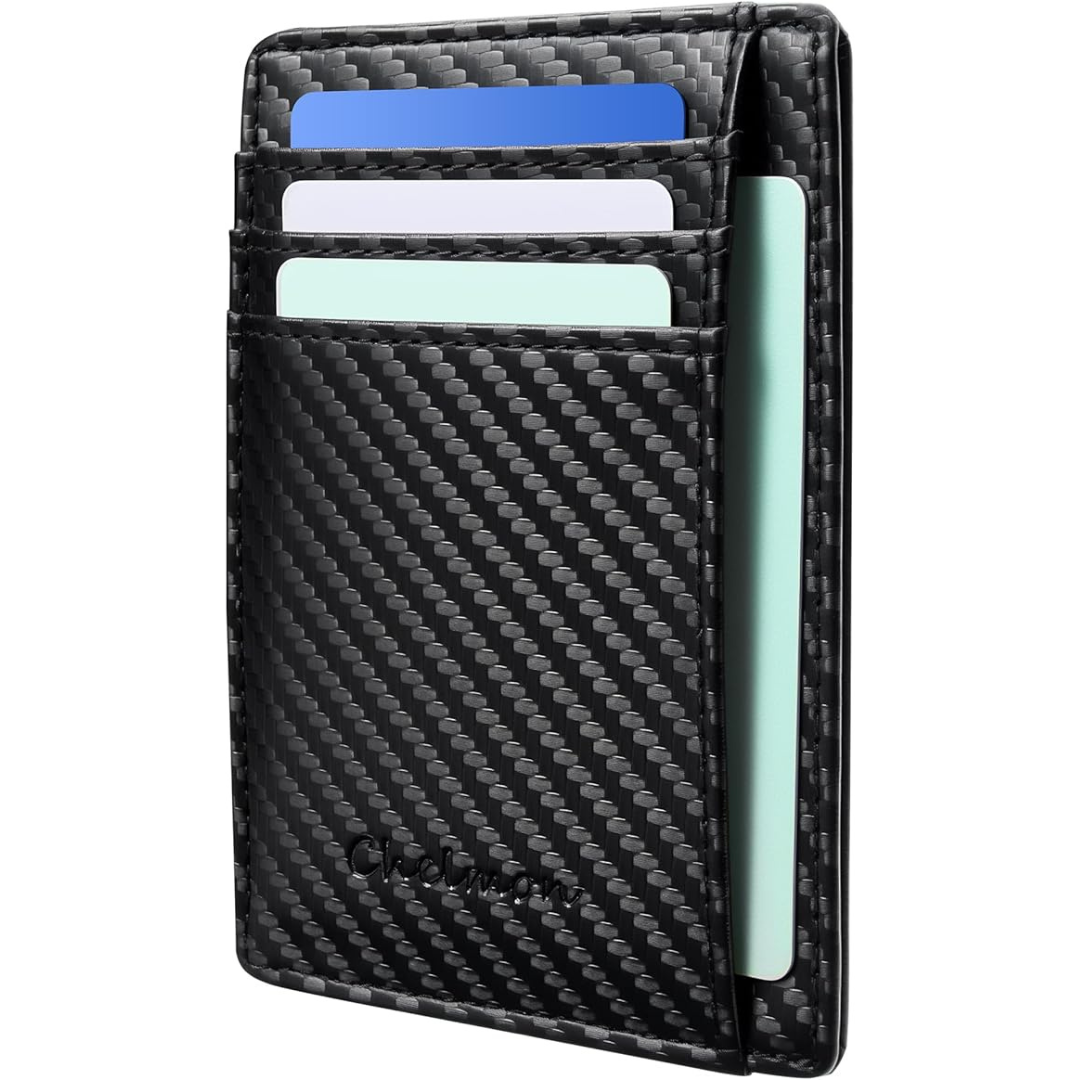 Minimalist Front Pocket RFID Blocking Leather Slim Wallet