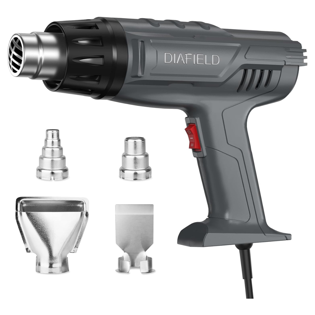 DIAFIELD 1850W 10 Variable Temperature Settings Hot Air Gun