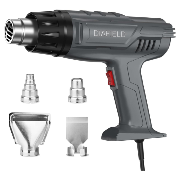 DIAFIELD 1850W 10 Variable Temperature Settings Hot Air Gun