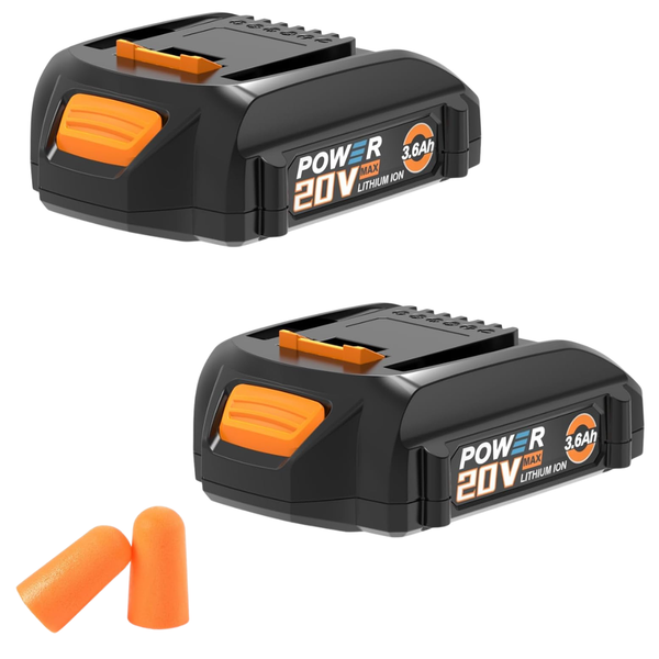 2-Pack Koedsion 3.6Ah WA3525 20V Battery Replacement For Worx