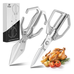 2-Pack Heavy Duty Japanese Stainless Steel Kitchen Shears Set