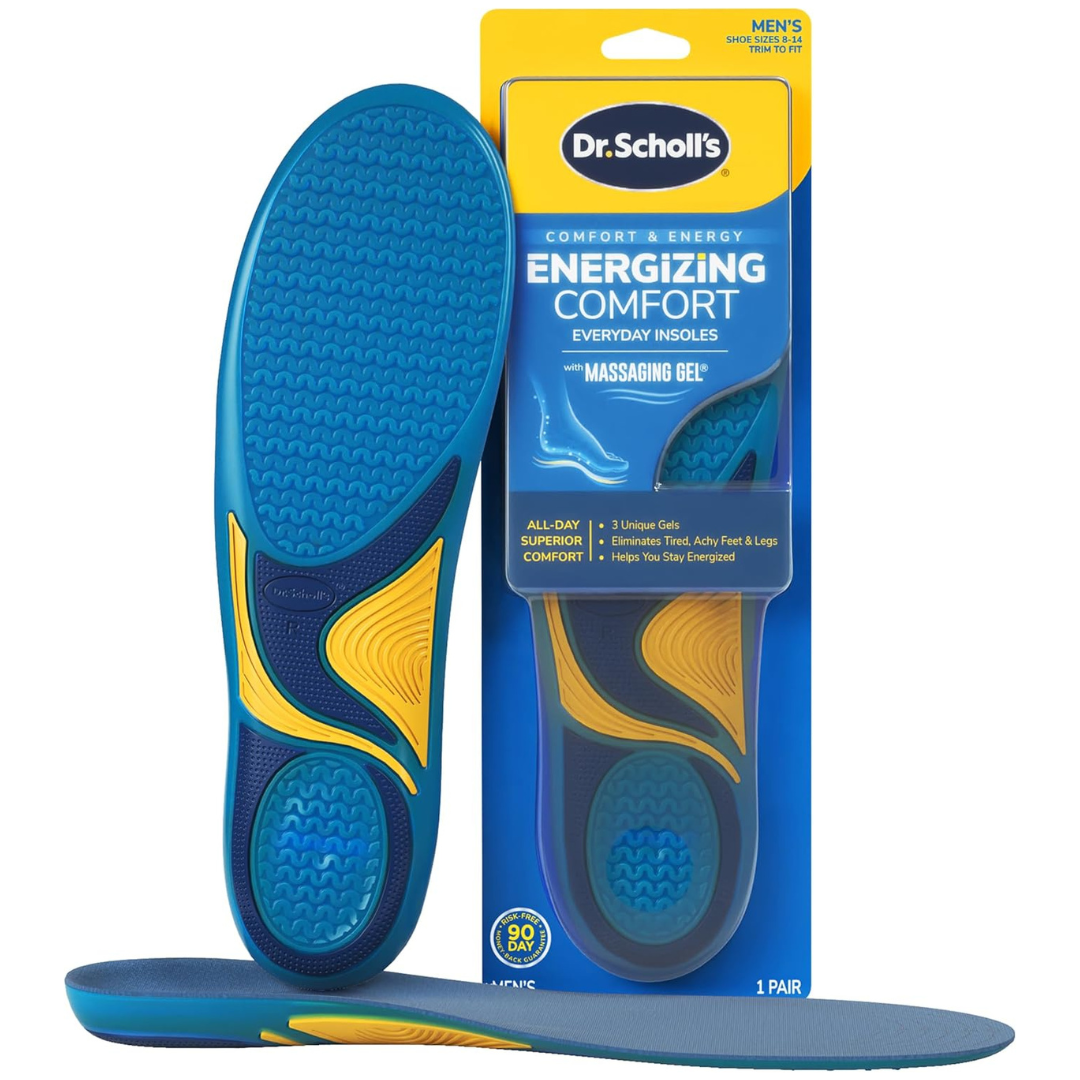 Dr. Scholl's Energizing Comfort Massaging Gel Men's Advanced Insoles
