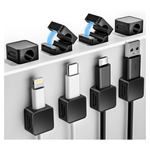 8-Pack Magnetic Cord Organizer Clips With Strong Adhesive