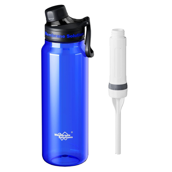 36-Oz Membrane Solutions C3 Water Bottle W/ Replaceable ACFX2 Filter Cartridge