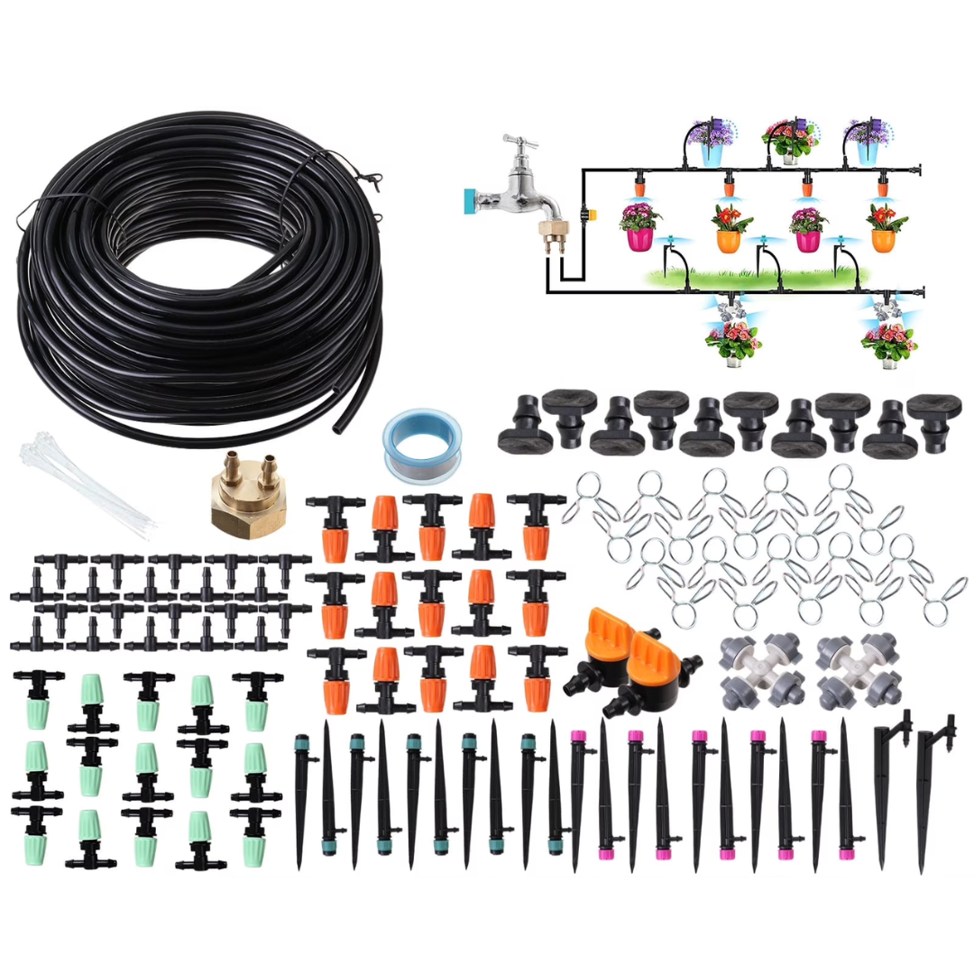 Garden 139-Pack + 164ft Tubing Hose Drip Irrigation System