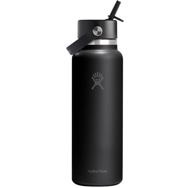 40oz Hydro Flask Wide Straw Lid Insulated Stainless Steel Water Bottle