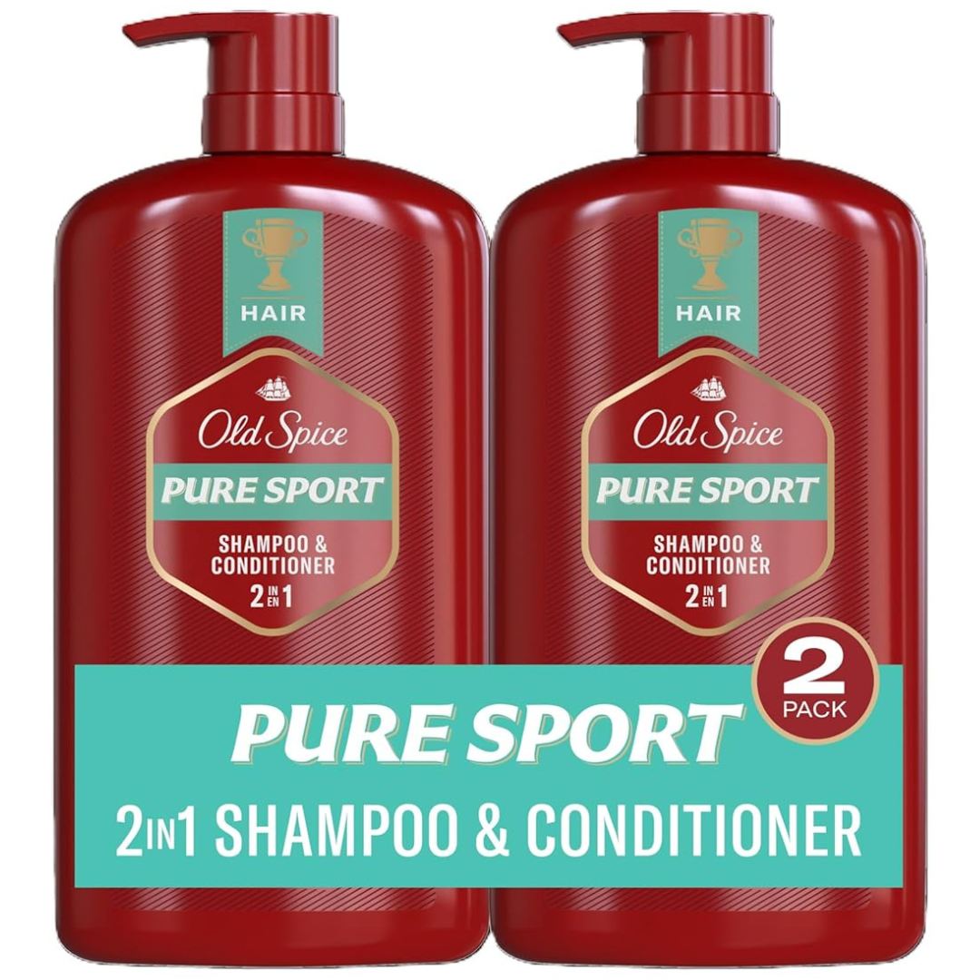 2-Pack 29.2-Oz Old Spice Men's 2-in-1 Shampoo & Conditioner