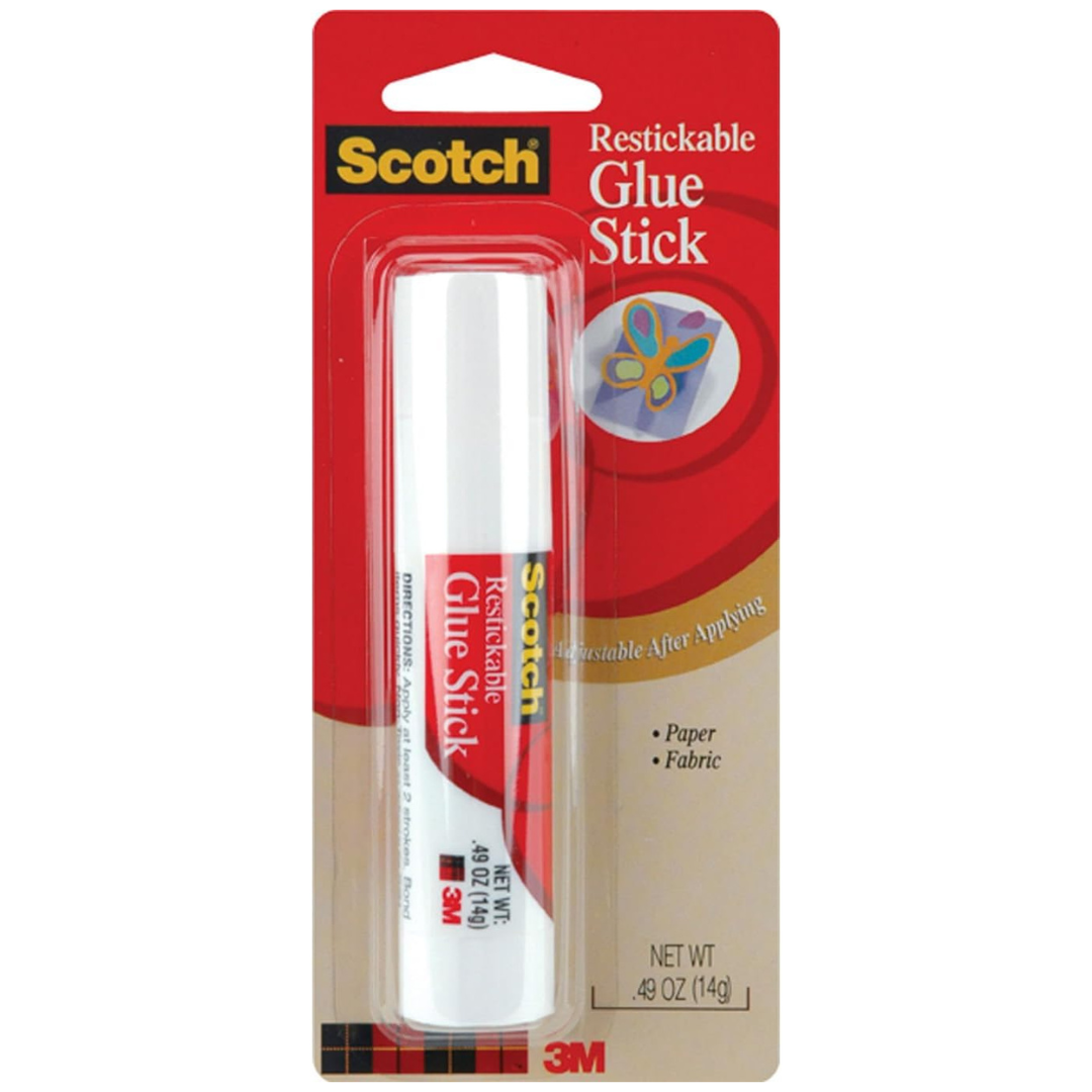 0.49-Oz Scotch Repositionable Non-Toxic Glue Stick (6314-CFT)
