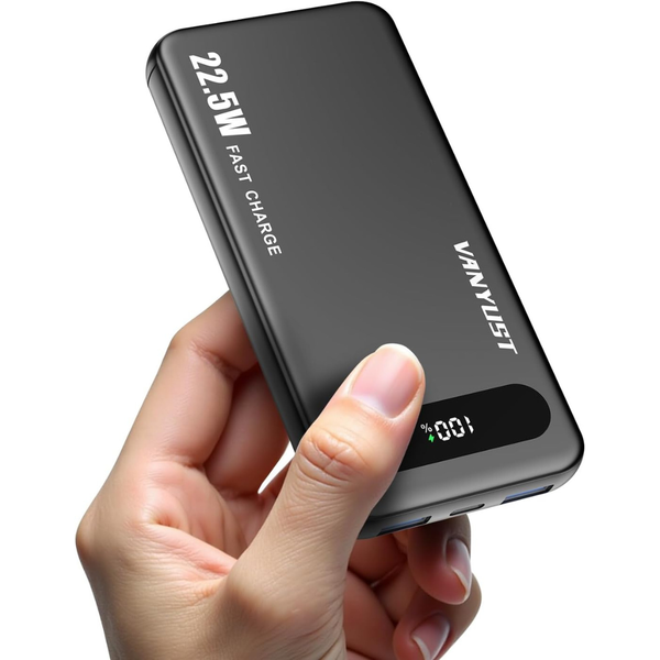 22.5W 10000mAh USB-C in & Out Power Bank