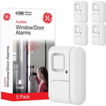 5-Pack GE Home Security Window And Door Alarm W/ Wireless Chime