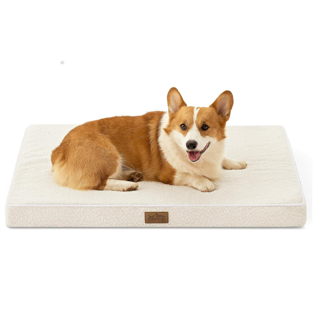 36" Cozy Kiss Large Rectangular Orthopedic Dog Crate Bed
