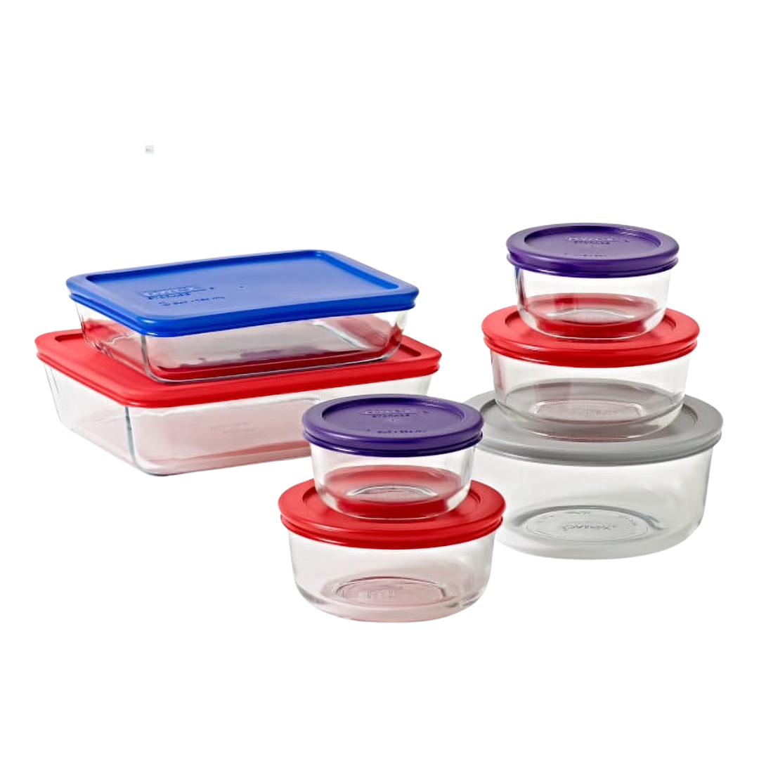 14-Piece Pyrex Simply Store Baking Glass Dish Set