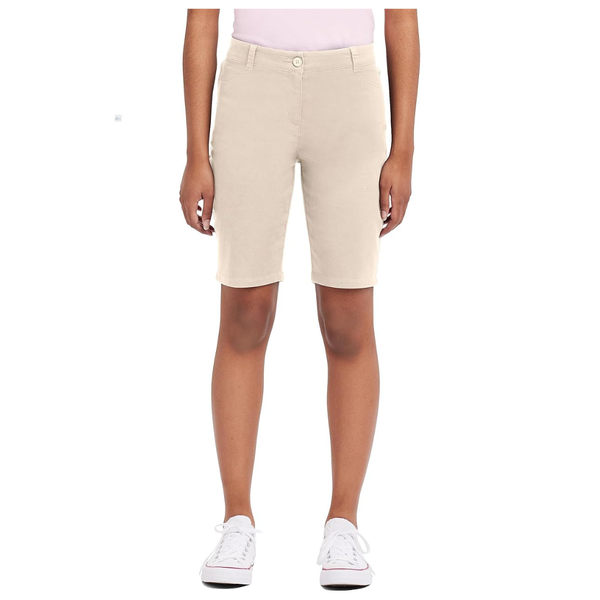 IZOD Juniors Uniform Bermuda Shorts With Hook & Eye Closure