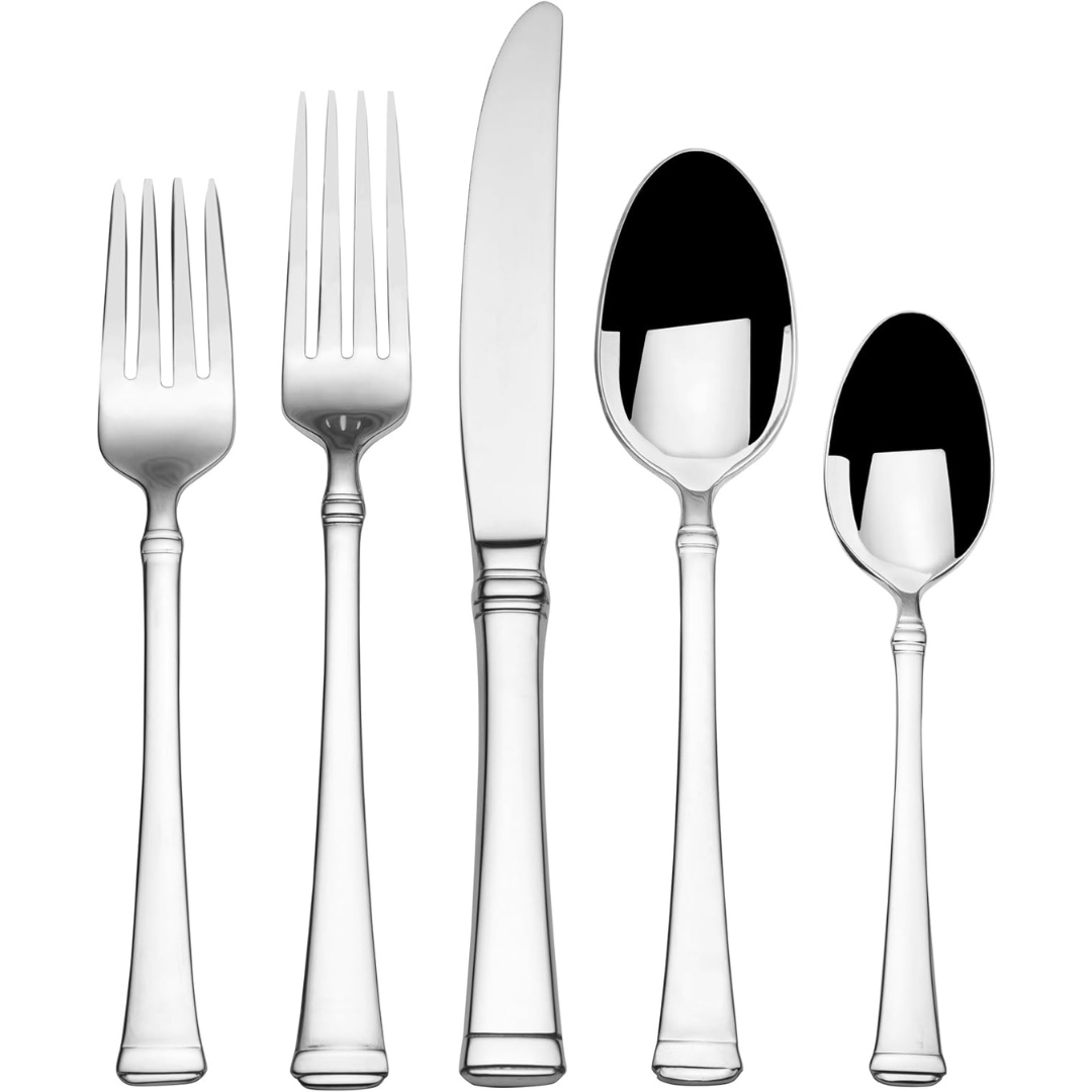 65-Piece Mikasa Harmony 18/10 Stainless Steel Silverware Set