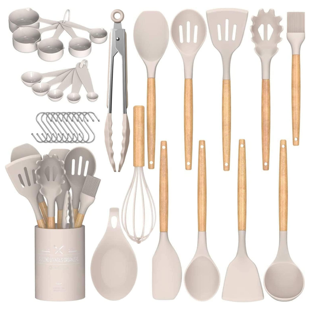 33-Piece Umite Non-Stick Silicone Cooking Kitchen Utensils