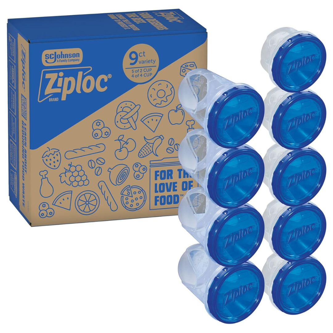 9-Count Ziploc Twist 'n Loc Food Storage Containers