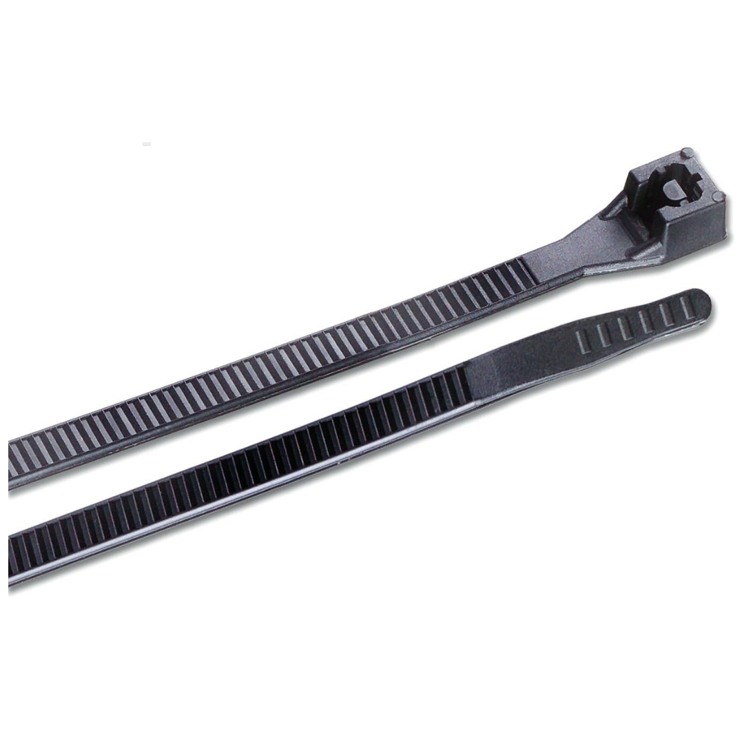 100-Pack 11" Gardner Bender DoubleLock UV Resistant Cable Zip Tie