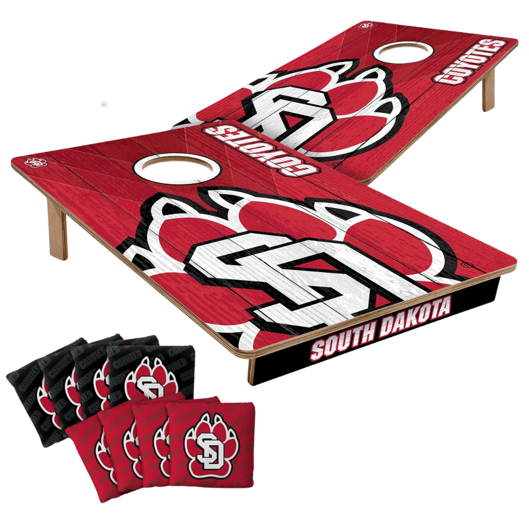 YouTheFan NCAA 2' x 3' Wood Cornhole Game With Logo Bags