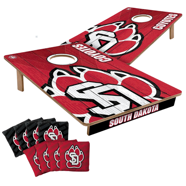 YouTheFan NCAA 2' x 3' Wood Cornhole Game With Logo Bags