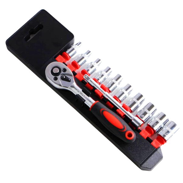 12-Pieces YWHWXB 1/4 Inch Ratchet Socket Wrench Set