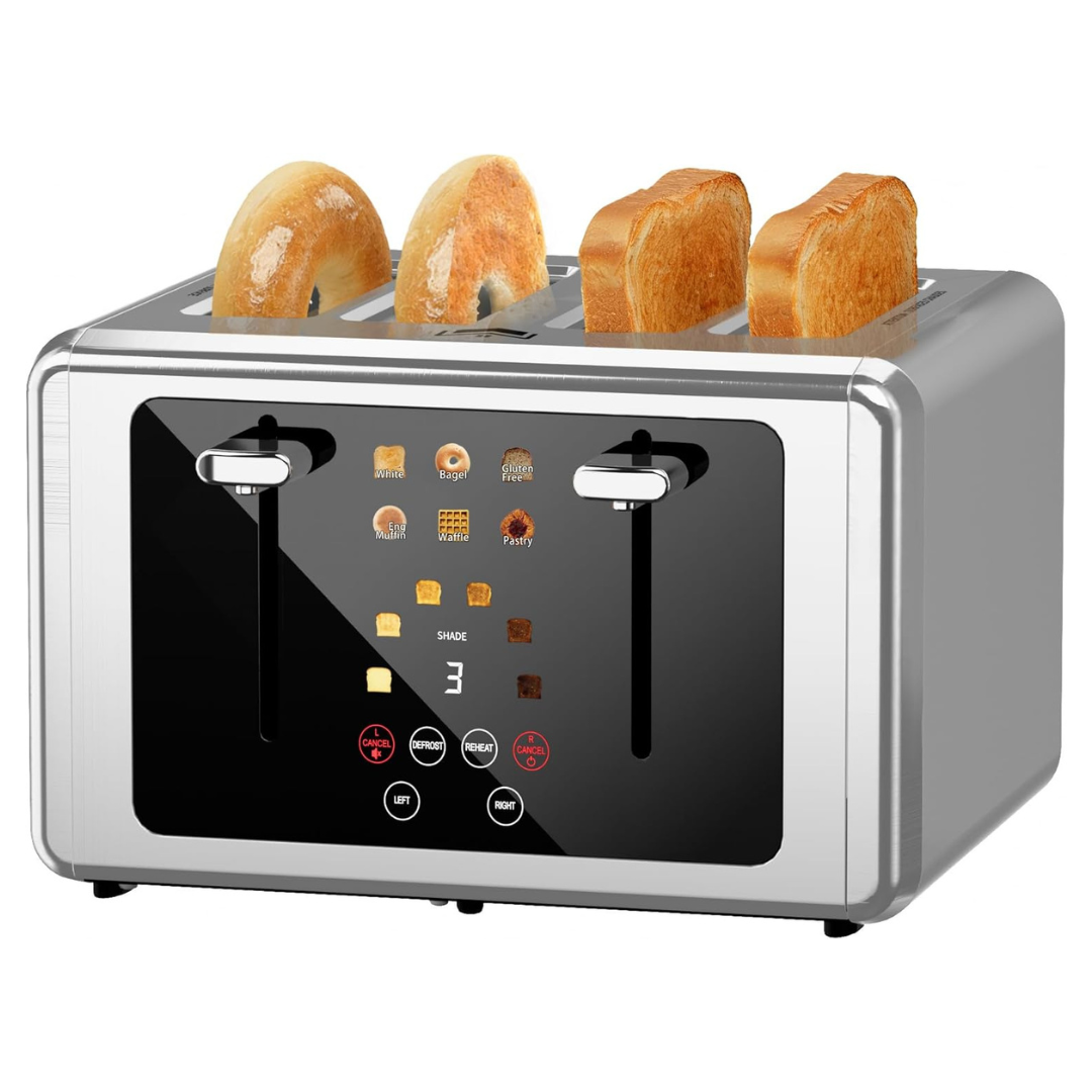 Wunly 4 Slice Digital Countdown Toasters