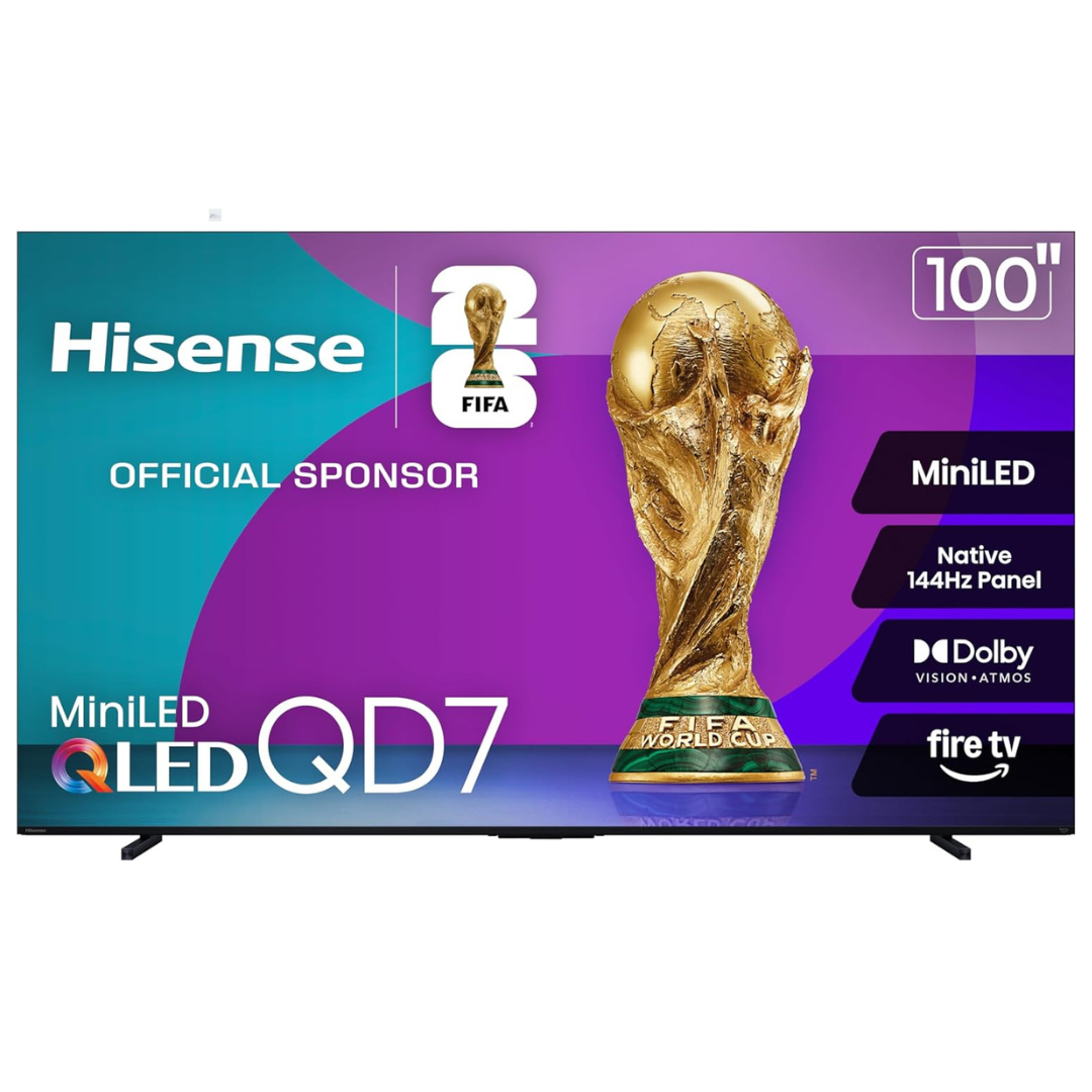 100" Hisense QD7 Series 4K Ultra HDR Smart QLED Fire TV