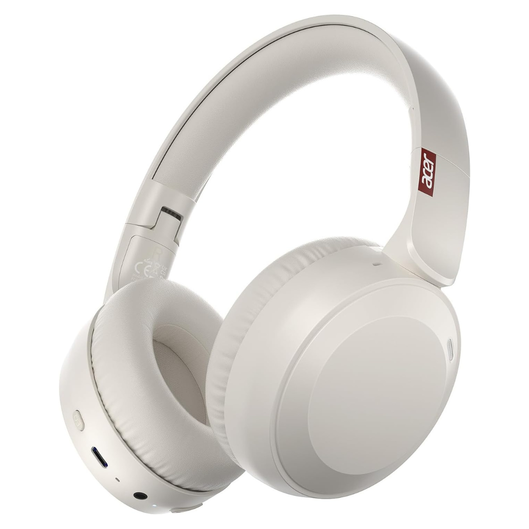 Acer Wireless Foldable Over-Ear Headphones W/ Memory Foam Earpads