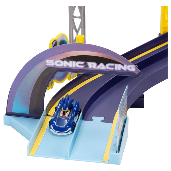 Sonic E-Stadium Track Set With 1:64 Die-Cast Vehicle