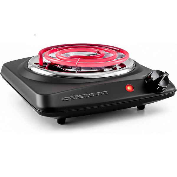 1000W Electric Countertop Single Burner With 6" Coil Hot Plate