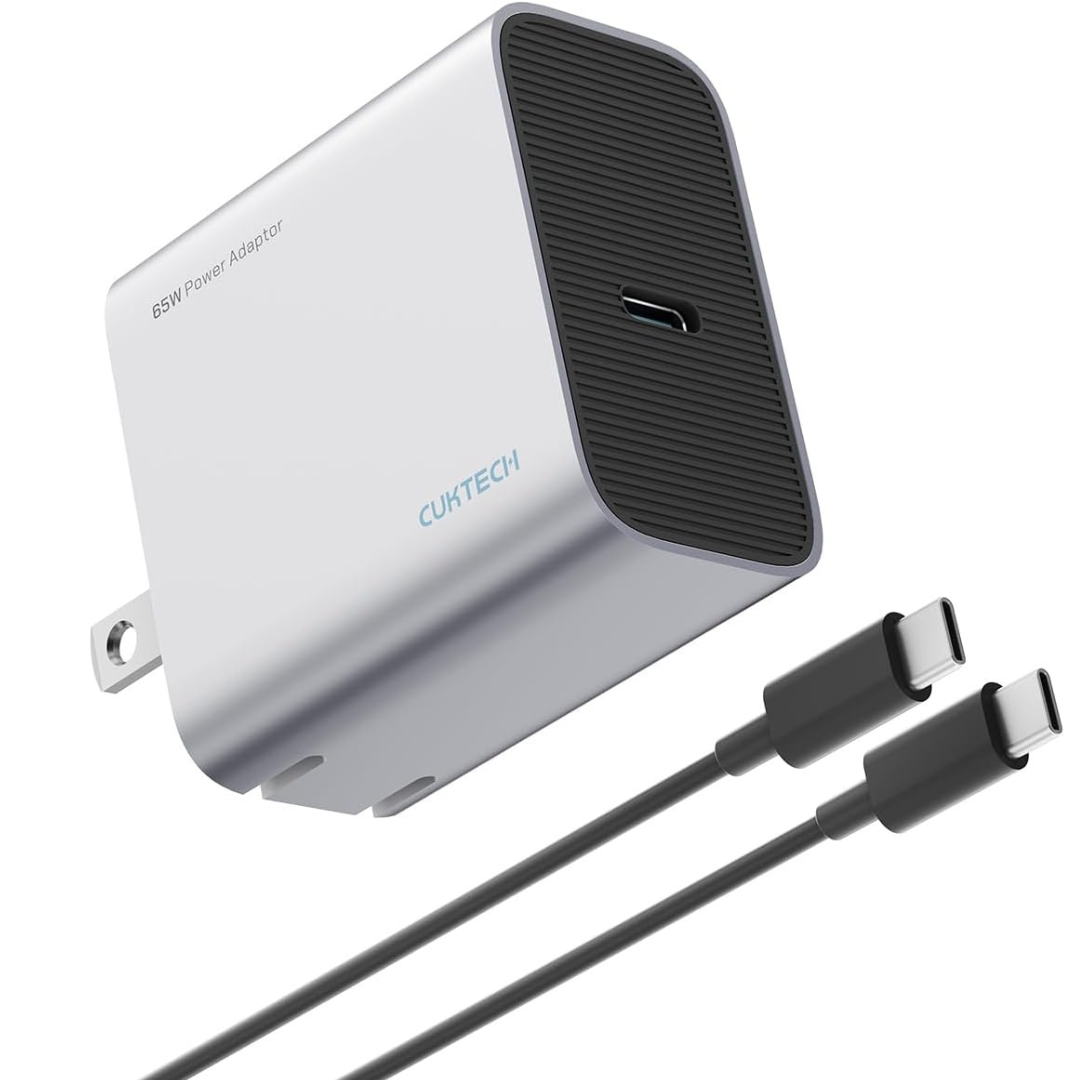 65W GaN III USB-C Wall Charger Adapter With 6ft Cable