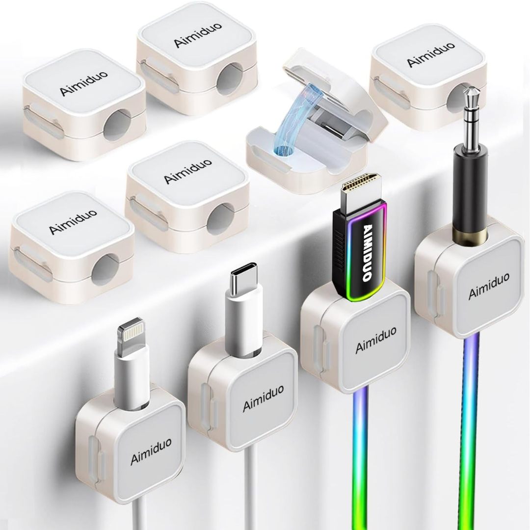 10-Pack Aimiduo Magnetic Cable Clips Cord Organizer Holder