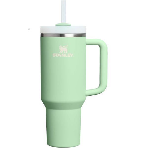 40-Oz Stanley Quencher H2.0 Tumbler With Handle And Straw (Pistachio Green)