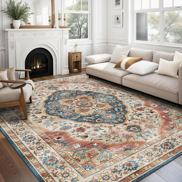 5' x 7' Ultra-Thin Washable Non-Slip Area Rugs (Various)