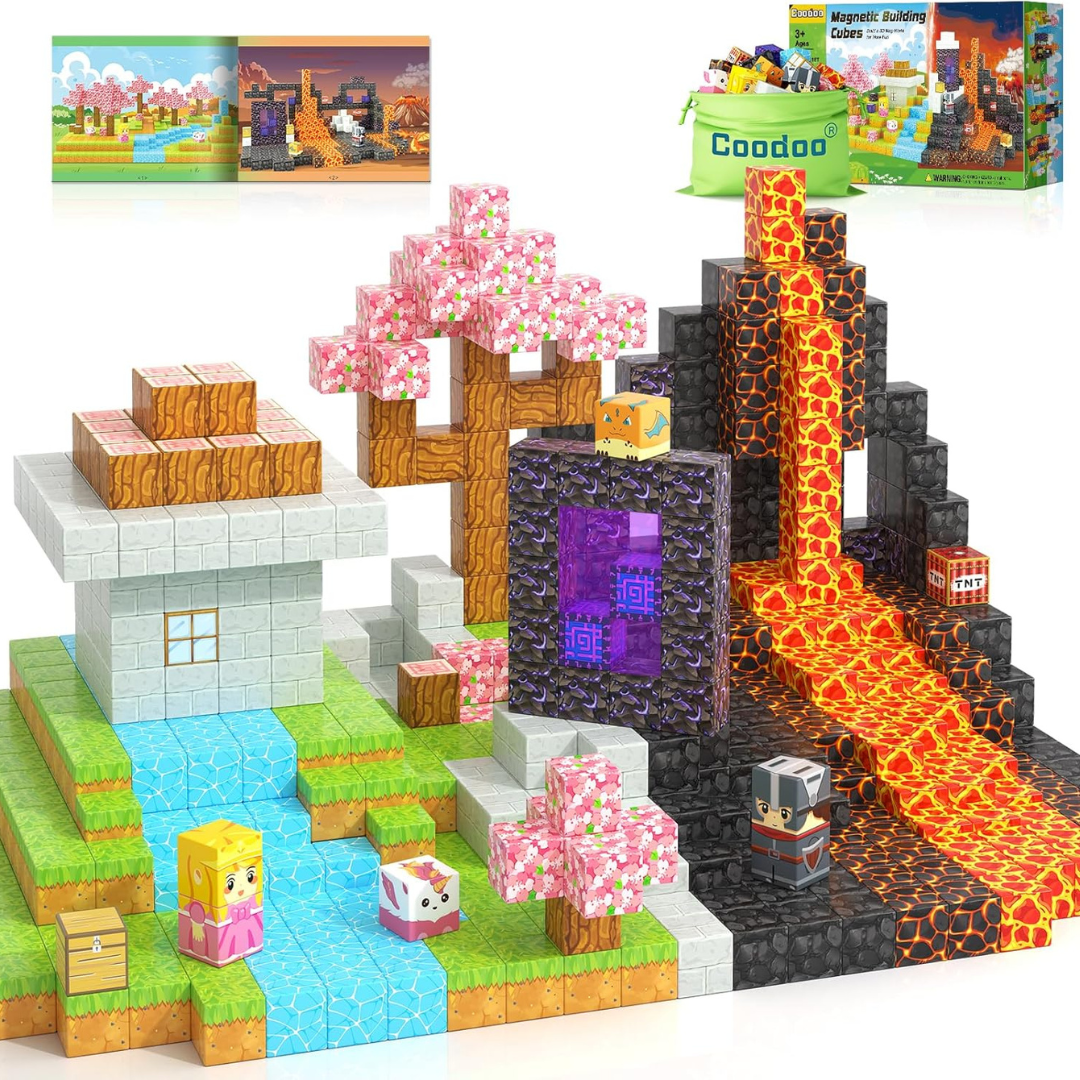 84-Pieces Magnet World Magic Portal Building Blocks Toys Set