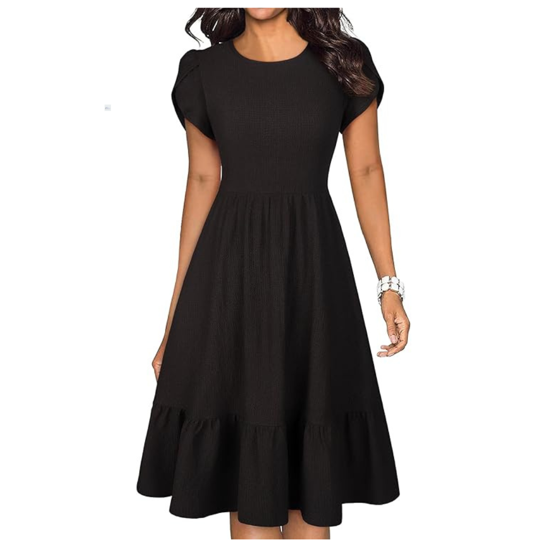 Women's Casual A-Line Midi Dresses With Pockets (Various)