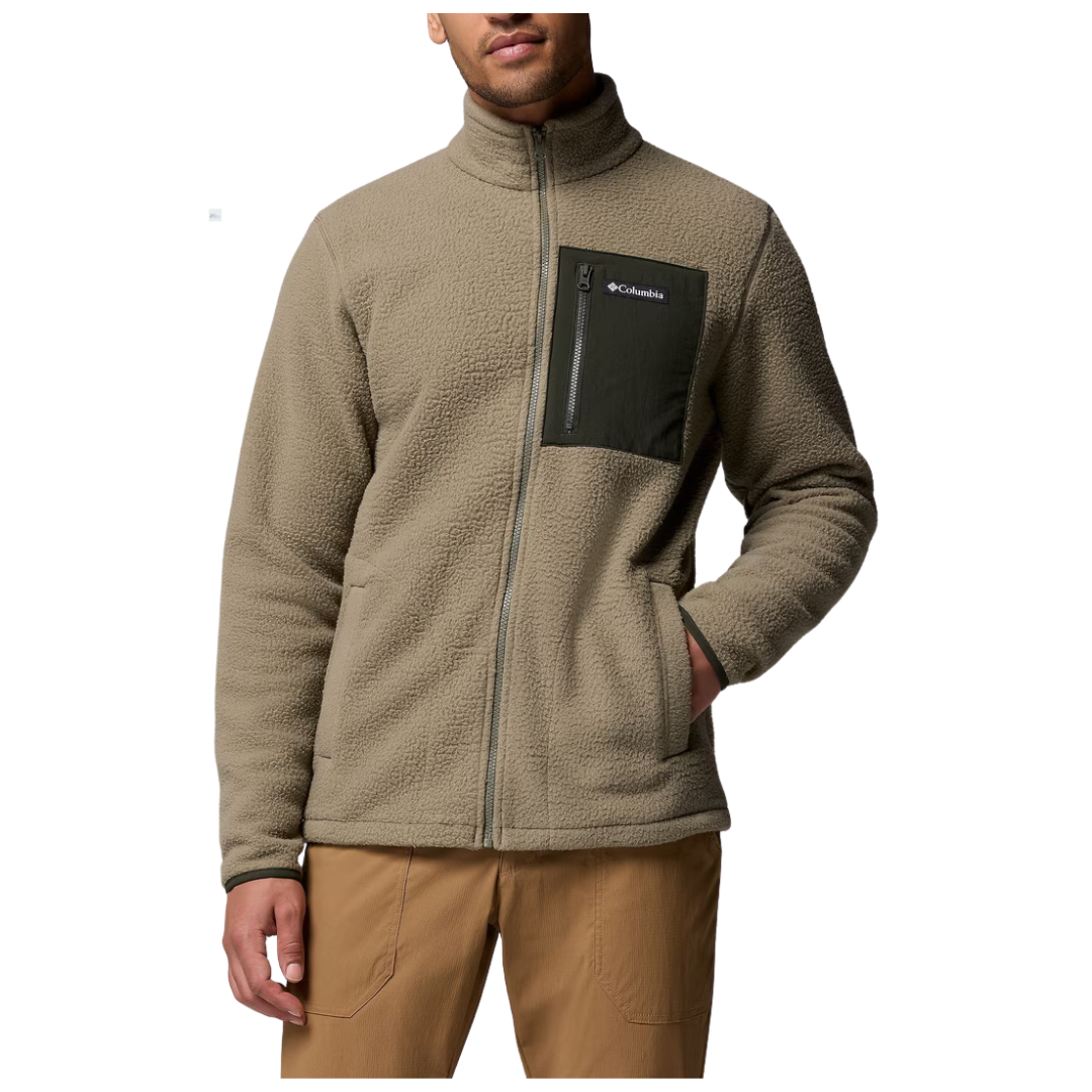 Columbia Mens Jasper Ridge Pebbled Full-Zip Fleece Jacket