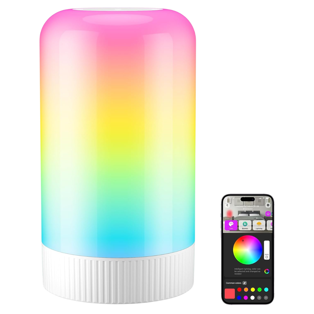 RGBICWW Smart Table Lamp With App & Touch Control