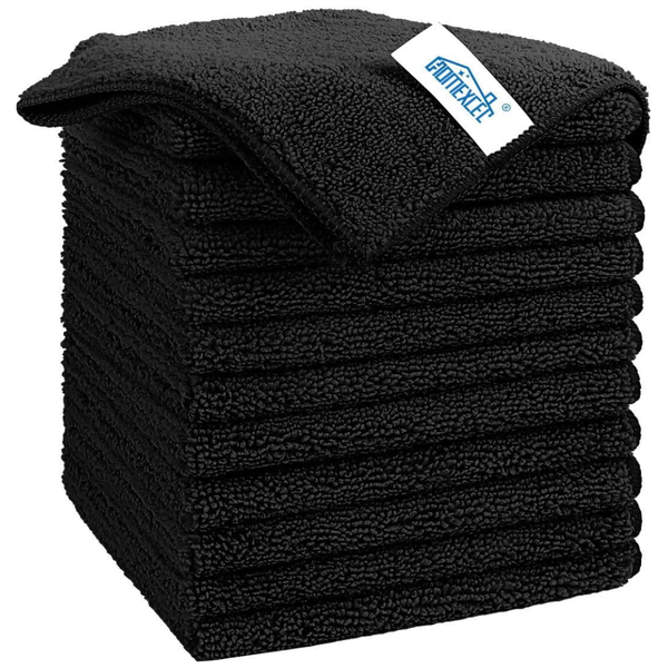 12-Pack Premium Highly Absorbent Microfiber Towels (Various)