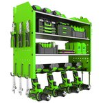 Power Tool Organizer Wall Mount With Charging Station