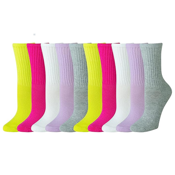 10-Pairs Amazon Essentials Women's Cotton Crew Socks