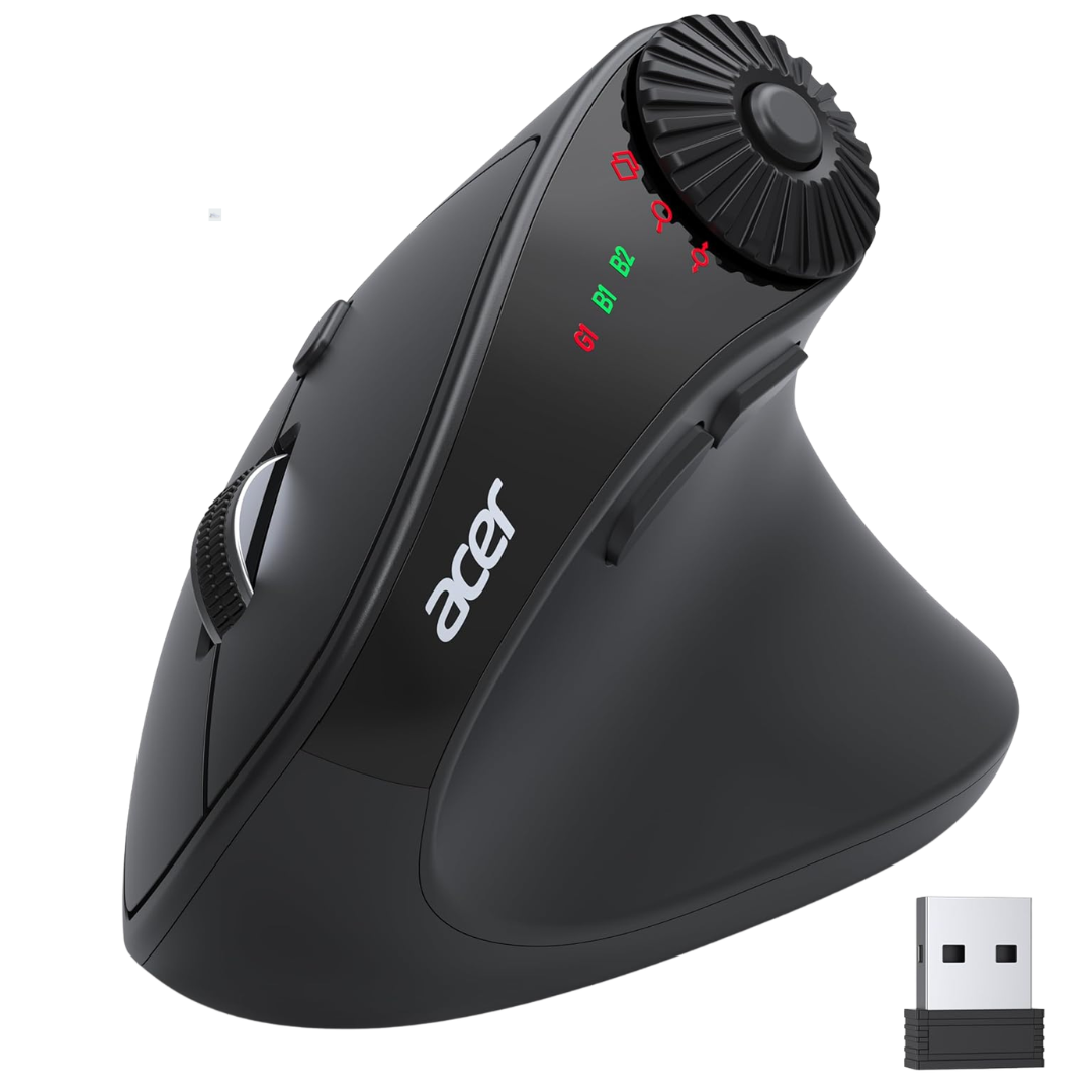 Acer Side Scroll Wheel Ergonomic Wireless Mouse
